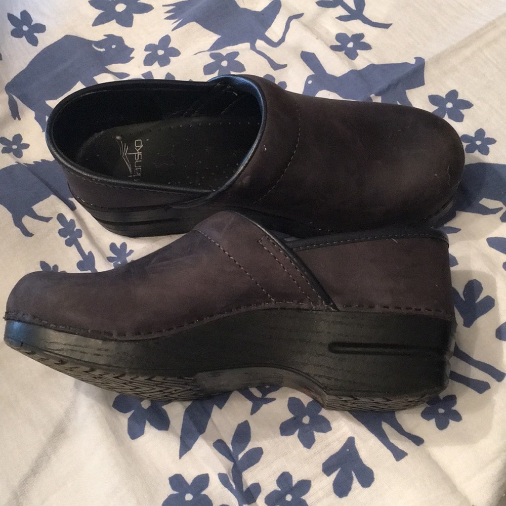 Blueberry Leather Dansko Clogs